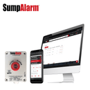 Sump Alarm Wifi Water Sensor, Wireless Sump Pump Alarm with Sludgeboss Float Switch for Indoor Outdoor Use, Weatherproof Water Detector Alarm with Free Email Alert, Audible Alarm & Server-Side Backup - Sump Alarm