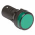 Weather resistant LED replacement lamp - GREEN panel Mount indicator