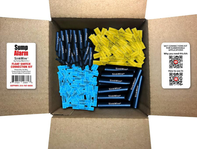 "SinkWire" Float Switch Connection Kit: Stop Premature Float Switch Failure - Sump Alarm