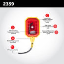 Float Switch for Sump Pump - Water Level Sensor with Honeywell Microswitch and Adjustable Tether Length for Ground Water Bilge Pump and Water Tank – Non-Corrosive PP Casing, Rated to 13 Amps - Sump Alarm