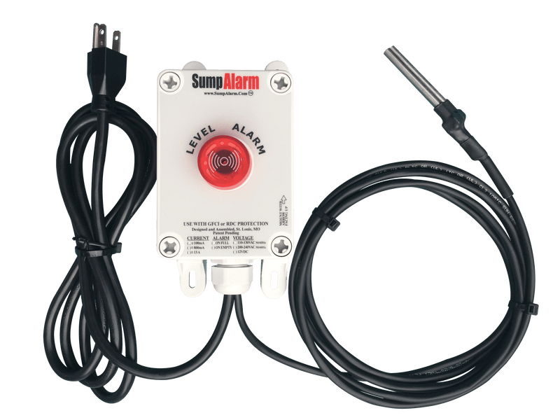 Sump Alarm Wifi Water Sensor, Wireless Sump Pump Alarm with Conductivity Sensor Indoor Outdoor Use, Weatherproof Water Detector Alarm with Free Email Alert, Audible Alarm and Server-Side Backup - Sump Alarm
