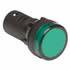Weather resistant LED replacement lamp - GREEN panel Mount indicator - Sump Alarm