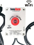 Sump Alarm Wifi Water Sensor, Wireless Sump Pump Alarm with Float Switch for Indoor Outdoor Use, Weatherproof Water Detector Alarm with Free Email Alert, Audible Alarm and Server-Side Backup - Sump Alarm
