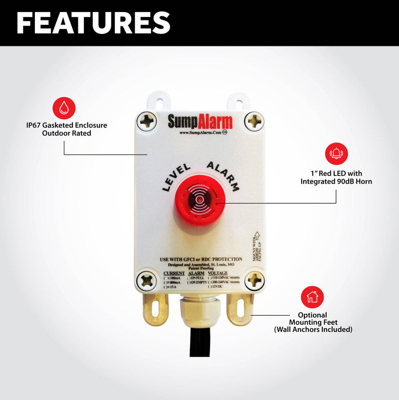 "The Original" Sump Alarm Low Tank Level Alarm - Sump Alarm