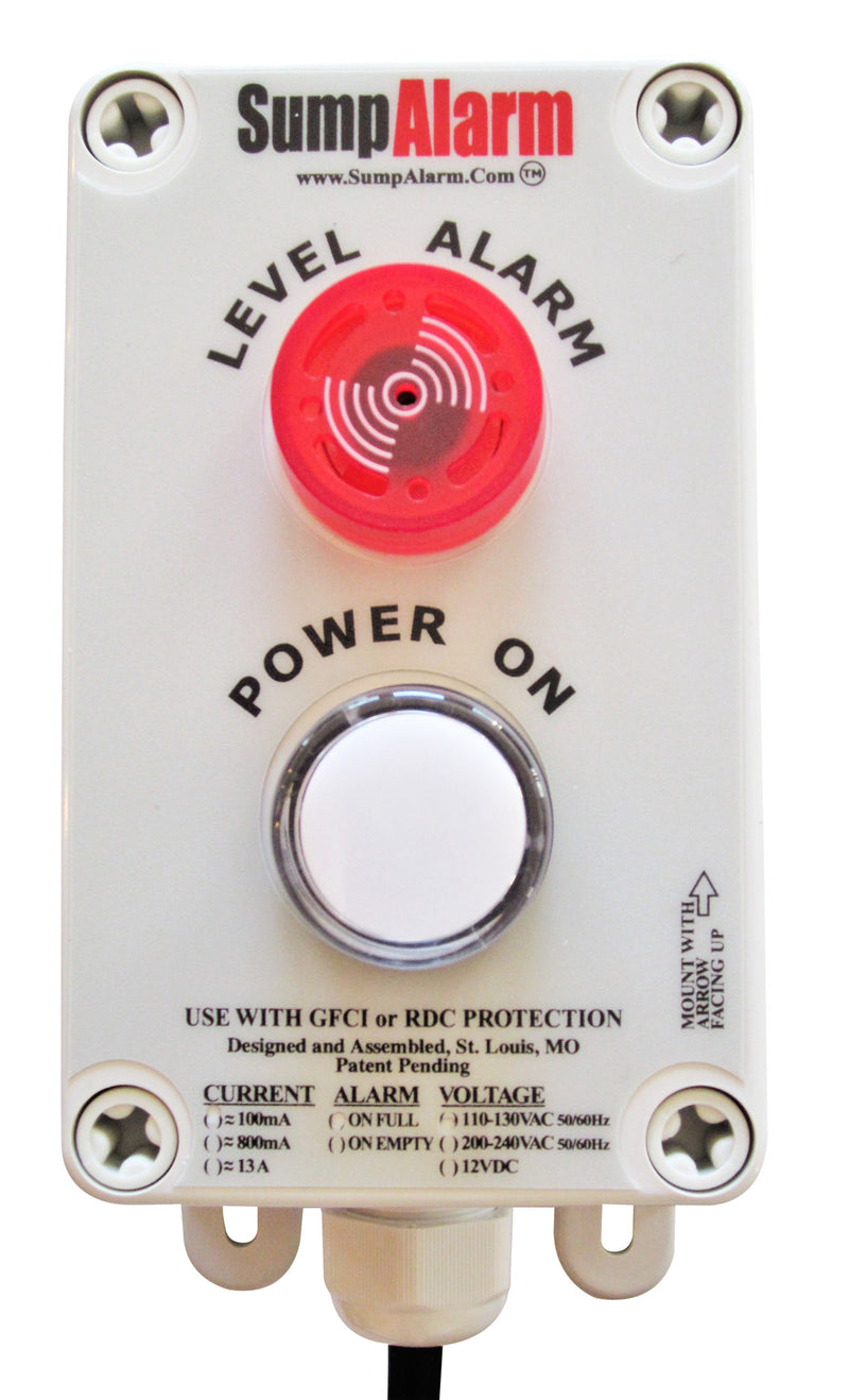 Sump Alarm "2L" High Water Alarm with Power Indicator - Sump Alarm